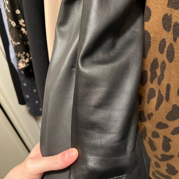 AllSaints Dalby biker jacket anthracite grey US 0/UK4 new with tags - Picture 11 of 11